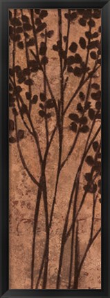 Framed Twigs on Copper I Print