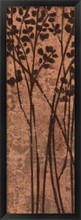 Framed Twigs on Copper II Print