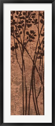 Framed Twigs on Copper II Print