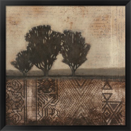 Framed Earthen Textile II Print