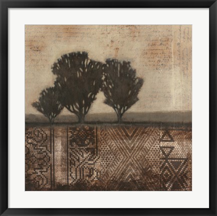 Framed Earthen Textile II Print