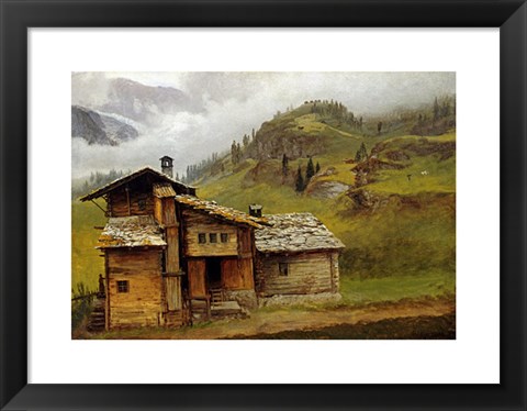 Framed Mountain House Print