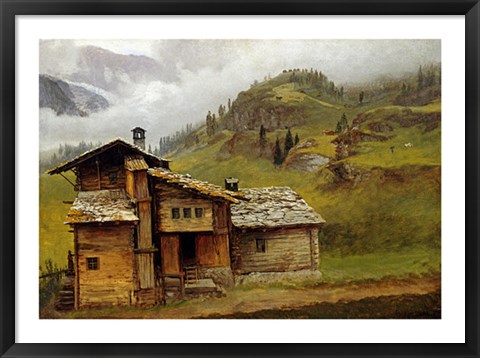 Framed Mountain House Print