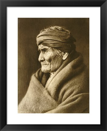 Framed Geronimo, Apache Print