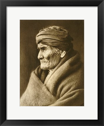 Framed Geronimo, Apache Print