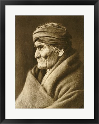 Framed Geronimo, Apache Print