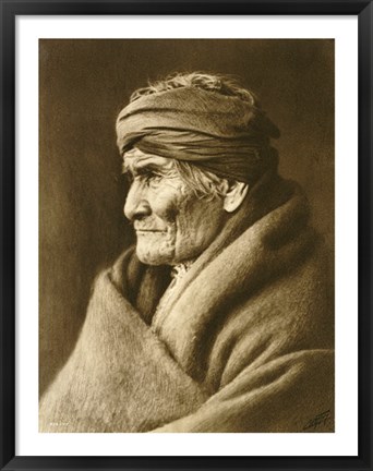 Framed Geronimo, Apache Print