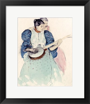 Framed Banjo Lesson Print