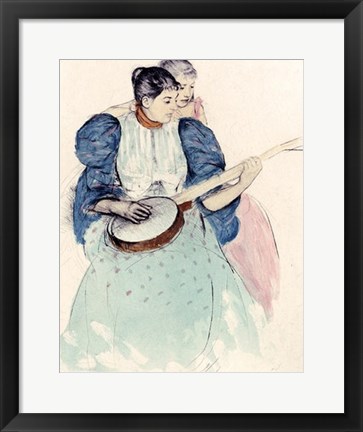 Framed Banjo Lesson Print