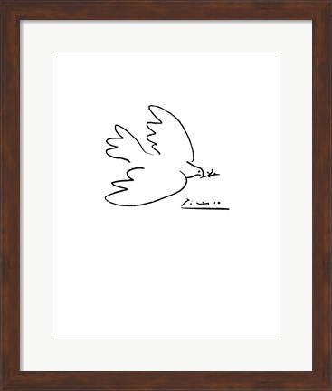 Framed Dove of Peace Print