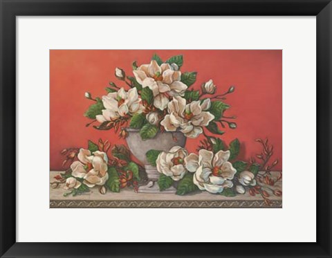 Framed Classical Magnolia II Print