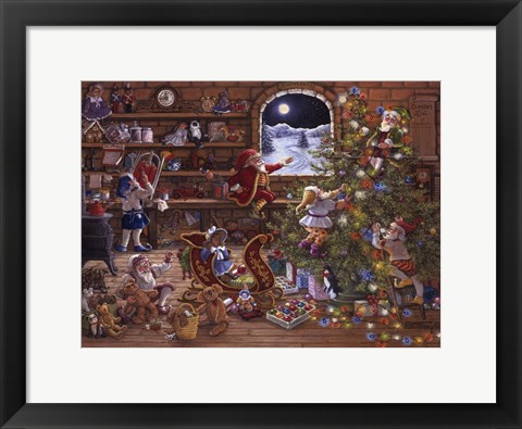 Framed Countdown To Christmas Print