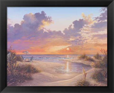 Framed Paradise Sunset Print