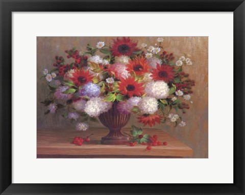 Framed Angelina&#39;s Flowers II Print