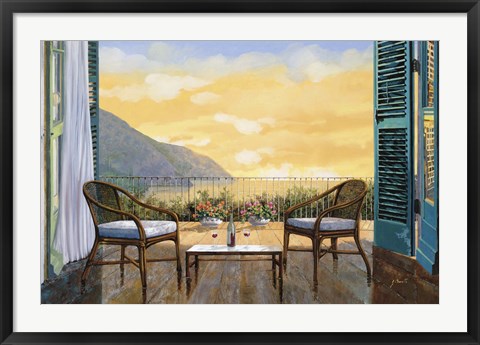 Framed Aperitivo Al Tramonto Print