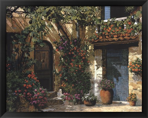 Framed Il Giardino Fiorito Print