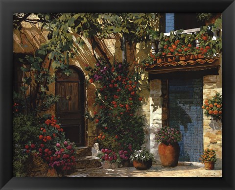 Framed Il Giardino Fiorito Print