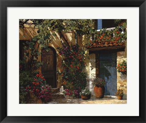 Framed Il Giardino Fiorito Print