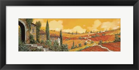 Framed Terra Di Siena Print