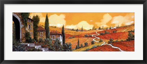 Framed Terra Di Siena Print