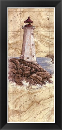 Framed Peggy&#39;s Cove Light Print