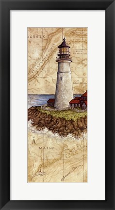 Framed Portland Head Light Print