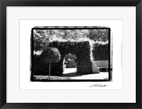 Framed Garden Hideaway III Print