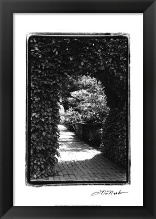 Framed Garden Hideaway IV Print