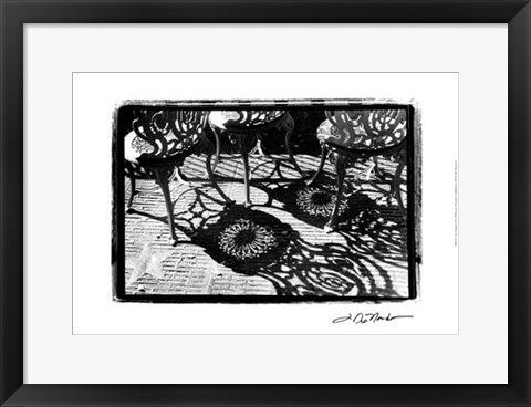 Framed Cafe Shadows II Print