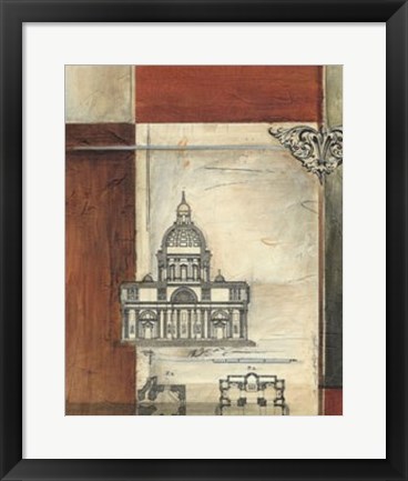 Framed Architectural Measure II Print