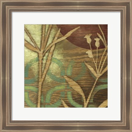 Framed Ornamental Garden III Print