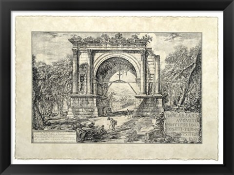 Framed Vintage Roman Ruins II Print