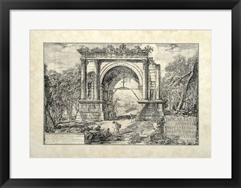 Framed Vintage Roman Ruins II Print