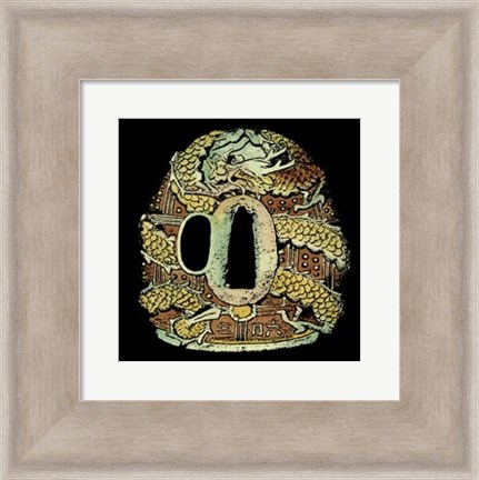 Framed Asian Medallion II Print