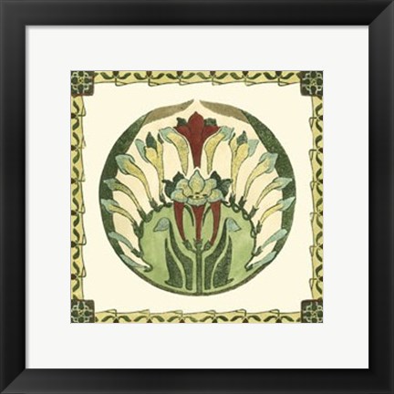 Framed Arts &amp; Crafts Plate III Print