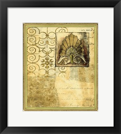 Framed Gateway Finial II Print