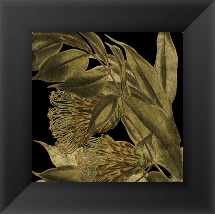 Framed Tranquil Tropical Leaves VI Print