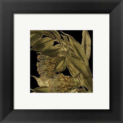 Framed Tranquil Tropical Leaves VI Print