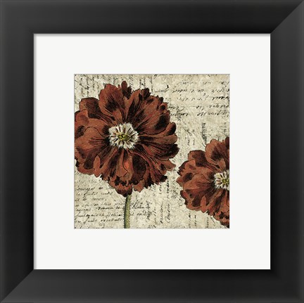 Framed Vintage Composition II Print