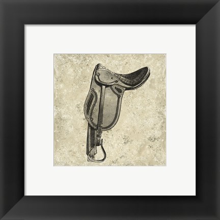 Framed Antique Saddle II Print