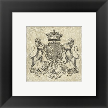 Framed Heraldry IV Print