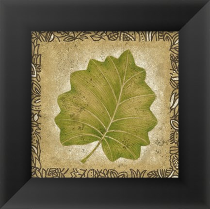 Framed Exotic Palm Leaf I Print