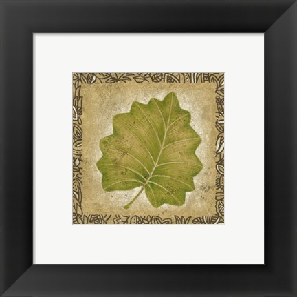 Framed Exotic Palm Leaf I Print