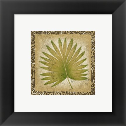 Framed Exotic Palm Leaf II Print