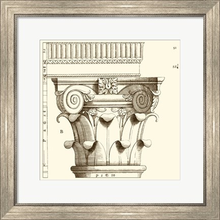 Framed Corinthian Detail I Print