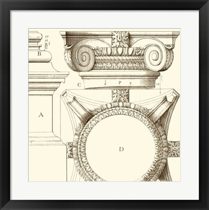 Framed Corinthian Detail IV Print