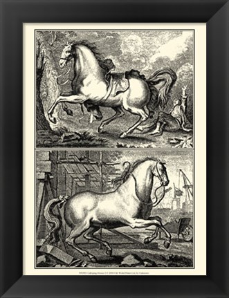 Framed Galloping Horses I Print