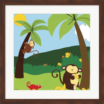 Framed Jungle Jamboree II Print