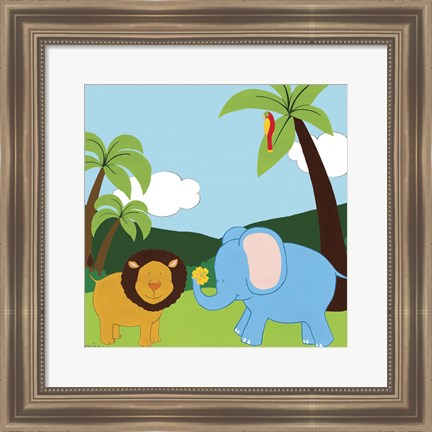 Framed Jungle Jamboree IV Print