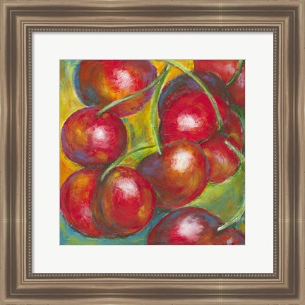 Framed Abstract Fruits III Print